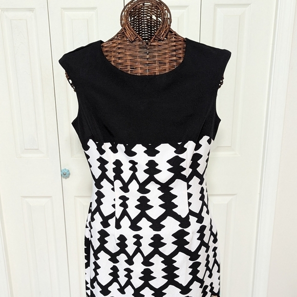 Voir Voir Like New Sleeveless Round Neck Classic Fitted Slip Dress - Picture 3 of 13